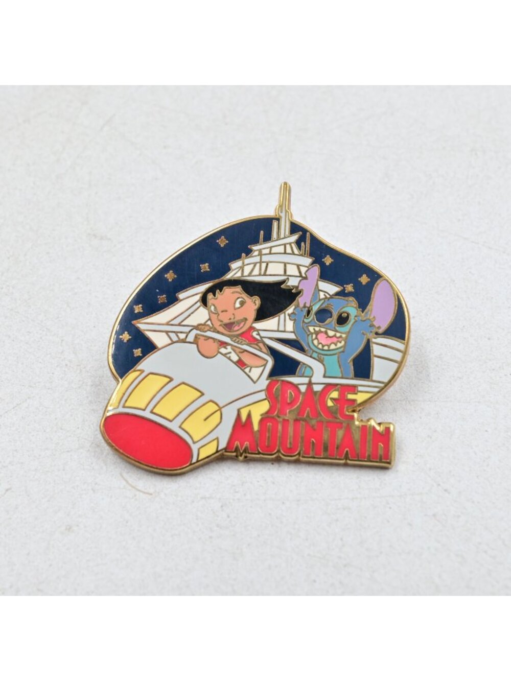 Disney WDW Attractions Mystery Pin Lilo & Stitch Ride Space Mountain 2008